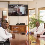King Willem Alexander zoom meeting health care sector officials