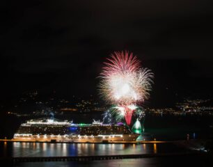 Great Bay Fireworks Display near Port St Maarten file photo