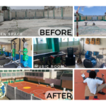 Point Blanche Prison Before and After photos of improvements carried out by the Inmates Maintenance Team