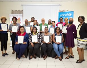 One of the four groups that completed the PPSP Facilitator Training. Those trained included social workers, educators, policymakers, and child protection professionals