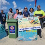Community Police Officer John Boyrard & Representatives of Environmental Protection in the Caribbean, Princess Juliana International Airport & LIVVIT