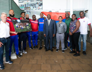 DCOMM Soccer Players Return SXM and Welcomed by the Minister of Sports Samuel
