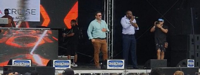 Ubersoca Cruise Minister Lambriex and Minister Ottley