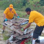 lions rotarians caostal clean up