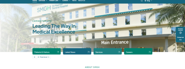 SMGH Website Home Page